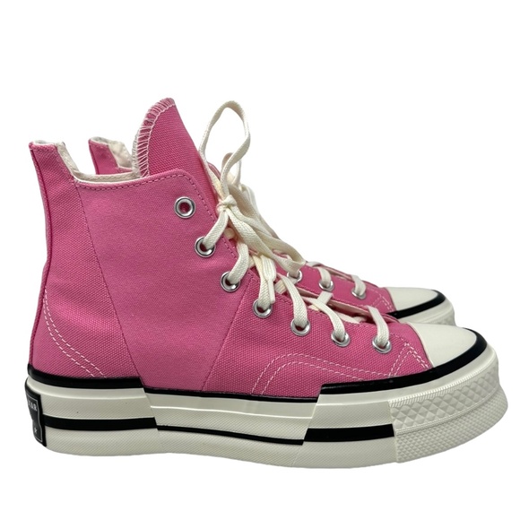 Converse Chuck 70 Plus High Top Shoes Skate Canvas Pink Women's Size A05466C - Picture 3 of 9